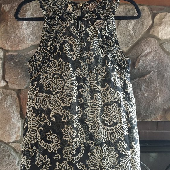 Paisley sheer tank top (Anthropologie) - Picture 4 of 5